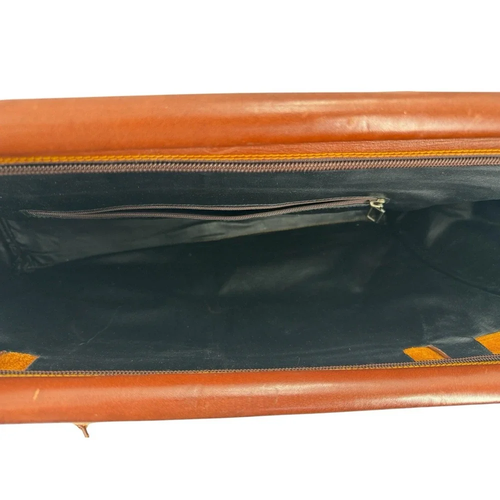 Charm Collection Large‎ Leather Suitcase Tote Bag Shoulder Straps  (26